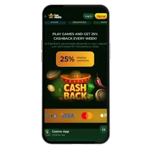 Casinacho Registrierung am Handy
